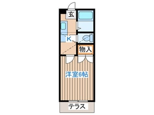 ｱｰﾊﾞﾝｼﾃｨ西多賀の物件間取画像